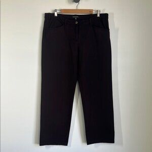 Eileen Fisher Ponte Knit Straight Pants in Brown - L